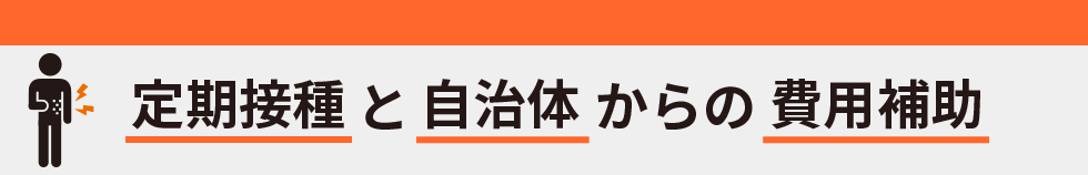 定期接種と自治体からの費用補助